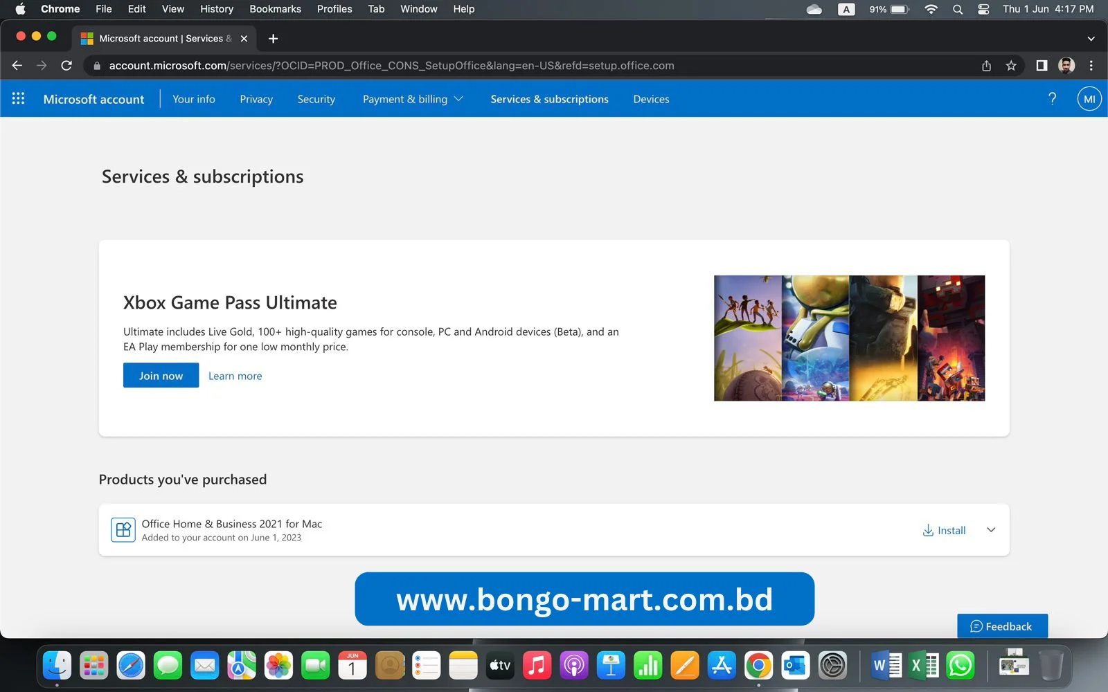 Office 2021 Home and Business for Mac by Bongo-Mart 