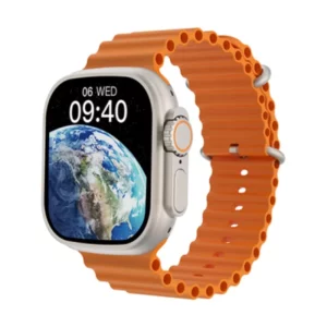 WiWu SW01 Ultra Bluetooth Calling Smart Watch- Orange Bongo-Mart