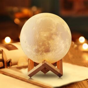 Rechargeable 3D Moon Lamp By Bongo Mart