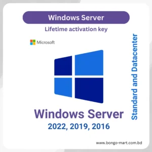 Windows Server Standard and Datacenter 2022, 2019, 2016 By Bongo-Mart.com.bd